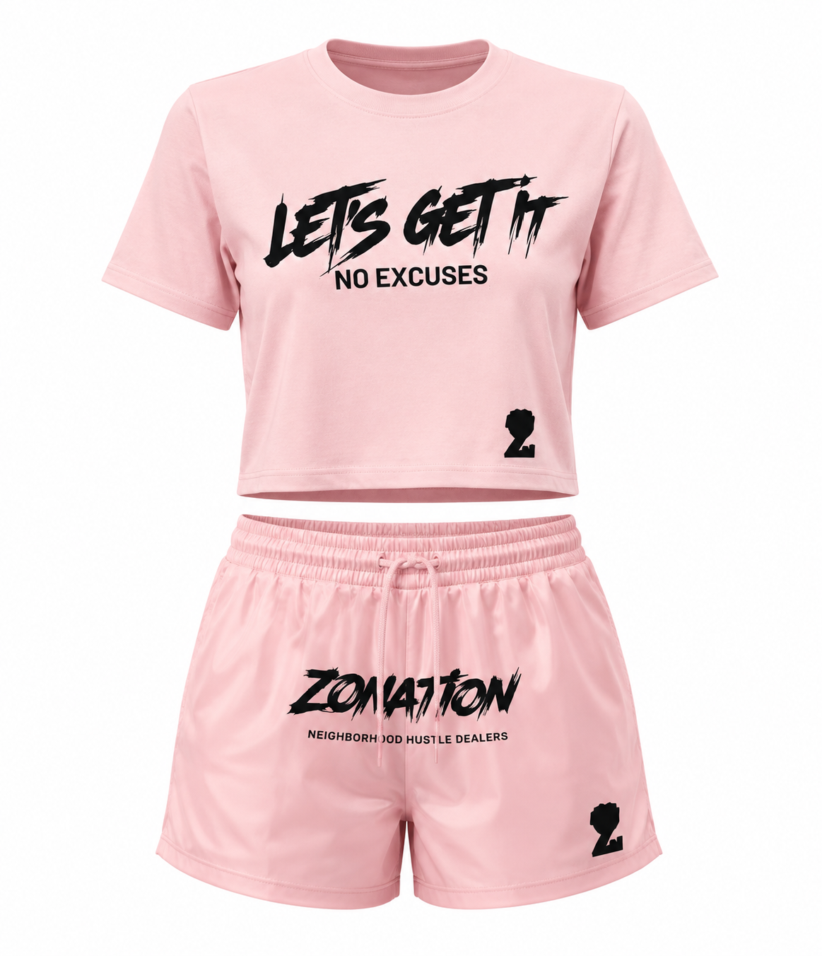 Crop top/shorts set