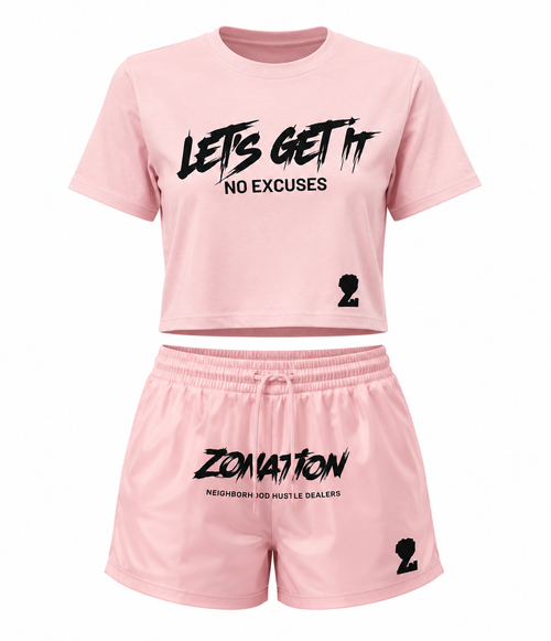 Crop top/shorts set